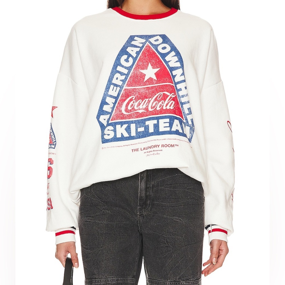 The Laundry Room Coca Cola American Downhill Ski Team Sweatshirt - Size XS - NWT